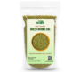 Premium unpolished Green Moong Dal in a transparent zipper pouch by Bonobithi.